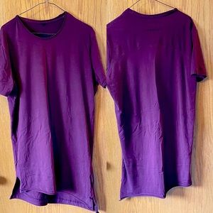 Alphalete asymmetrical casual tee XL. Purple